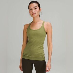 Lululemon Ebb to Street Tank Top in Bronze Green